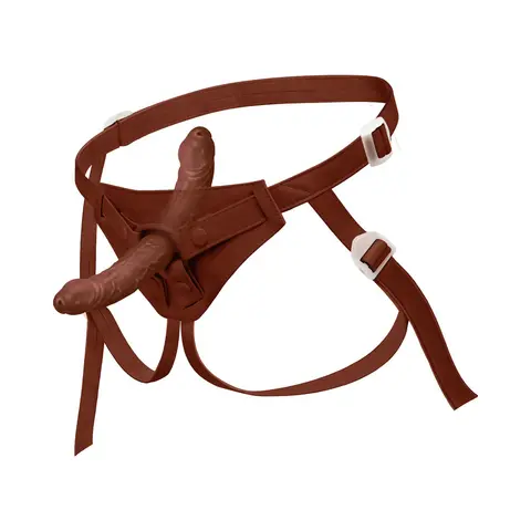 Together Tones NudeFit FlexCurv Strap-On Harness in Dark