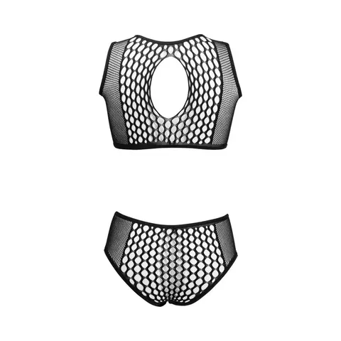 Le Desir Duo Key Hole Bra Set Black O/S