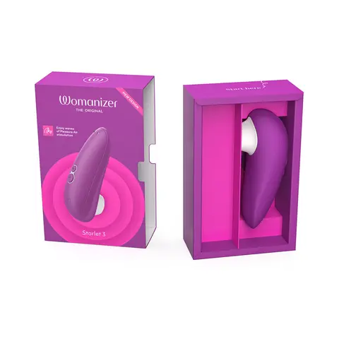 Womanizer Starlet 3 Rechargeable Silicone Compact Pleasure Air Clitoral Stimulator Turquoise in Violet