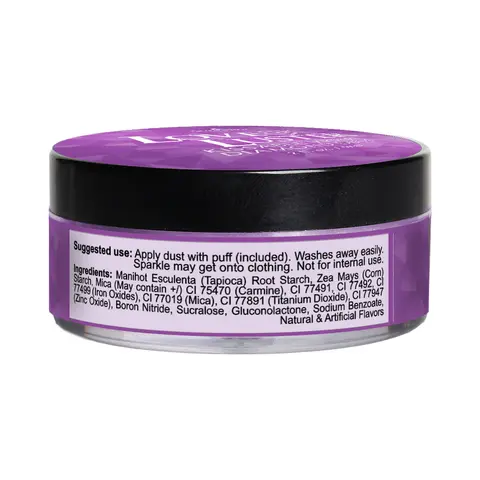 Sensuva Love & Luster Kissable Diamond Dust 2 oz. Jar in Violet