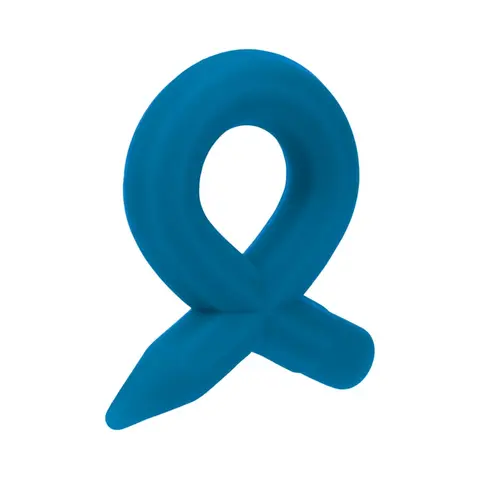 LEVELZ Pencil Liquid Silicone Cock Ring Teal