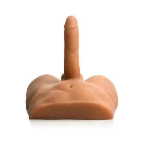 Jock Ass Masturbator with Posable 7 in. Dildo Medium