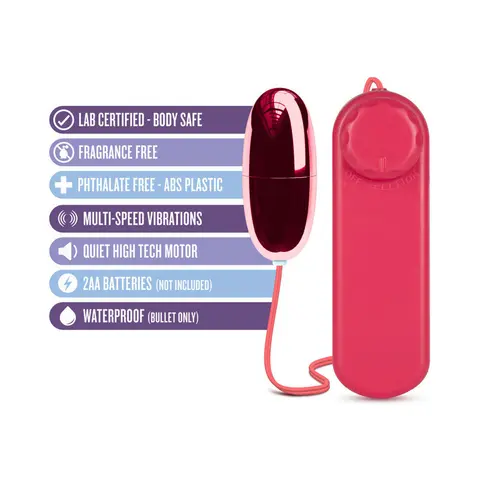 B Yours Power Bullet Remote-Controlled Egg Vibrator Cerise