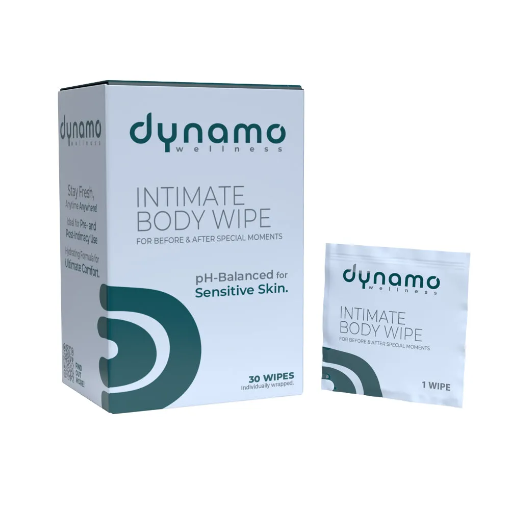 Dynamo Wellness Intimate Body Wipes 30-Pack
