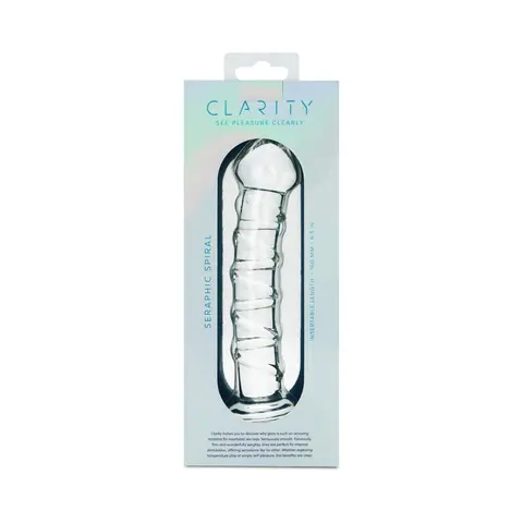 Clarity Seraphic Spiral Glass Dildo