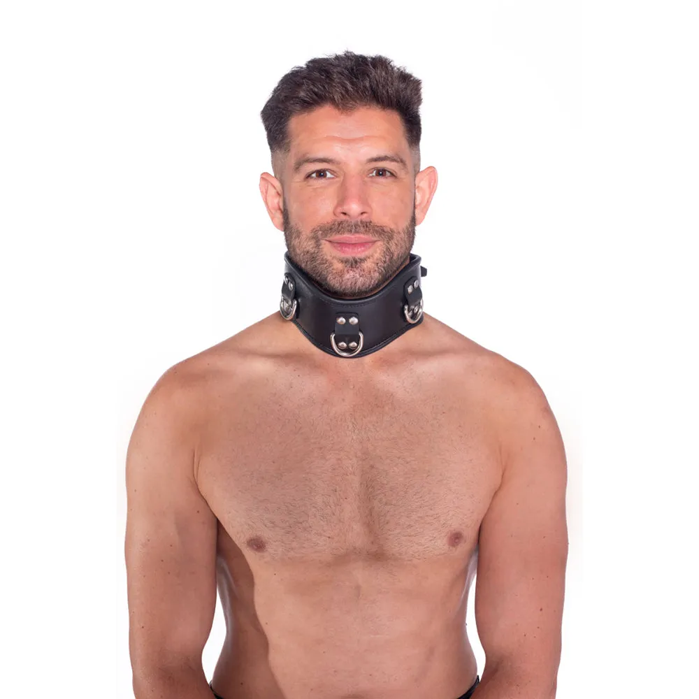 Prowler RED Leather Posture Collar S/M