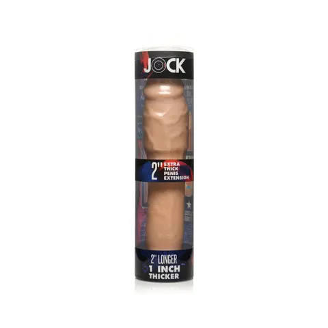 Jock Extra Thick Penis Extension Sleeve 2 in. in Light