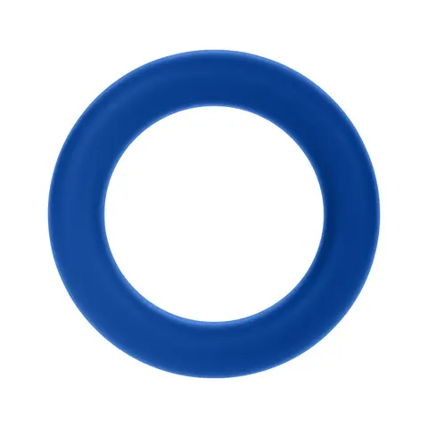 Forto F-61 3-Piece Silicone Cockring Set in Blue