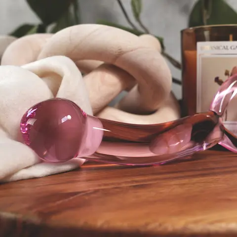 Clarity Hera's Radiance Blush Glass Dildo