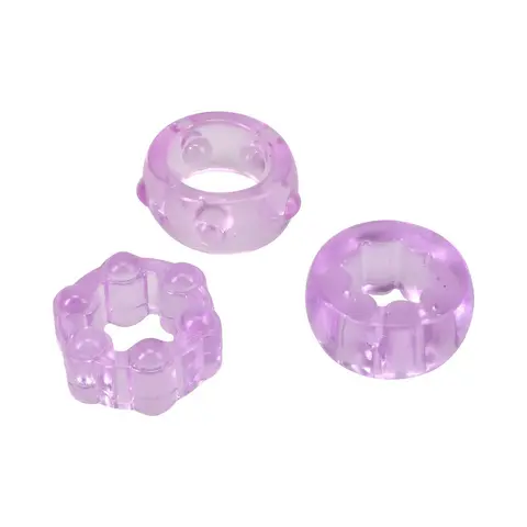 Crystal Jellies Performance Ring Set in Purple