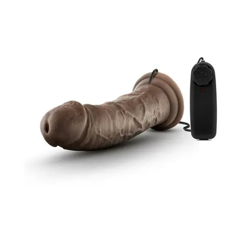 Dr. Skin Dr. Joe Realistic 8 in. Vibrating Dildo in Brown