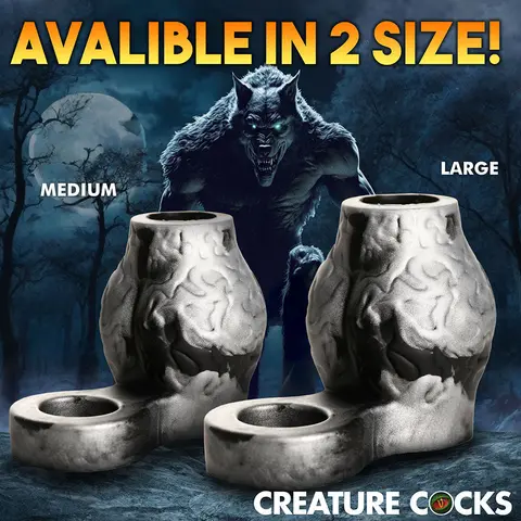 Creature Cocks Night Prowler Silicone Girth Enhancer with Ball Strap L