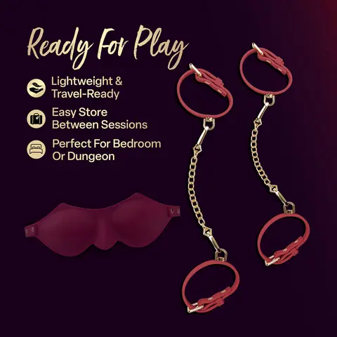 Temptasia Ardor Wrist & Ankle Restraints in Red