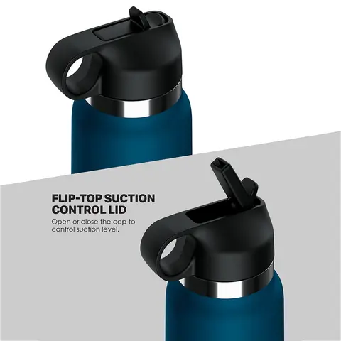 PDX Plus Fuck Flask Private Pleaser Discreet Stroker Blue Bottle Brown
