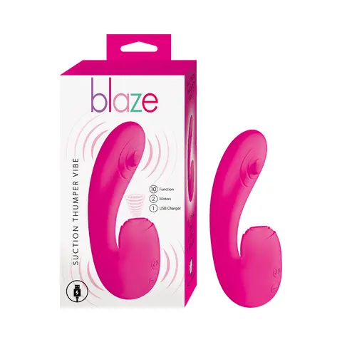 Blaze Suction Thumper Vibe in Pink