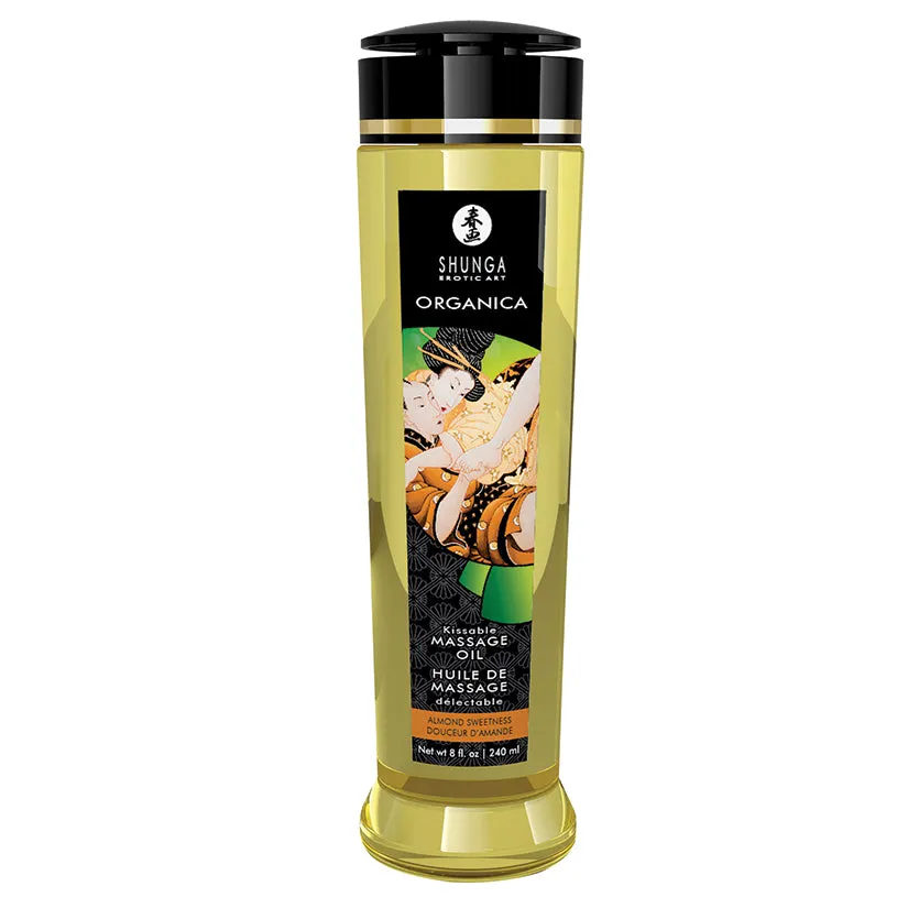 Shunga Organica Kissable Massage Oil Almond Sweetness 8 oz.