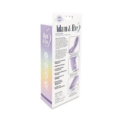 Adam & Eve Slim Lady Dual Motor Rabbit