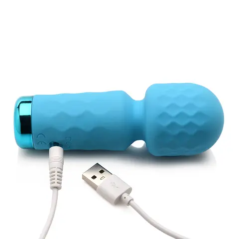 BANG! 10X Mini Silicone Wand in Blue