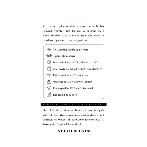 Selopa Game On 3-Point Stimulation Pink
