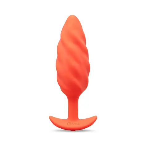 b-Vibe Swirl Texture Plug Orange