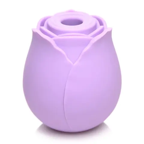 Bloomgasm 10X Wild Rose Silicone Suction Clit Stimulator in Purple
