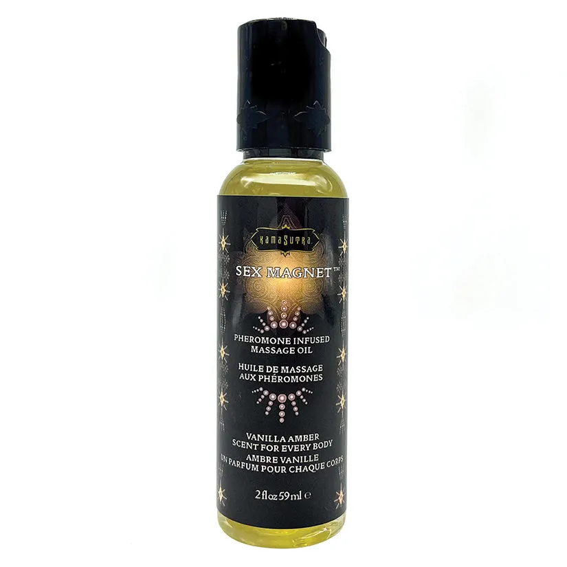Kama Sutra Sex Magnet Massage Oil Vanilla Amber 2 oz.