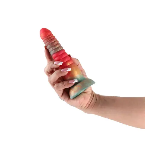 Colours Stacked 6 in. Dildo Red/Gold