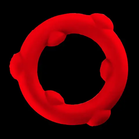 Oxballs Spinner Single Silicone Ring in Red