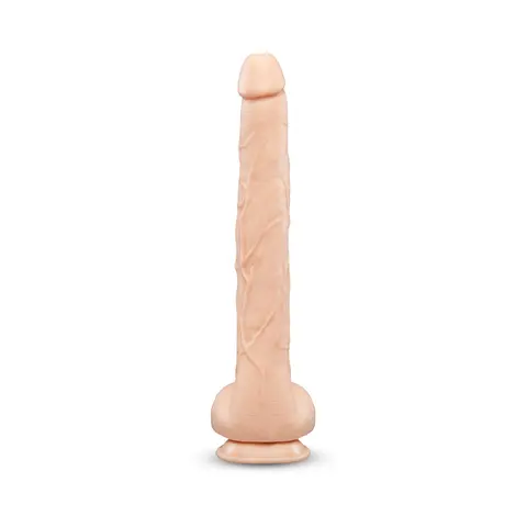 b-Vibe Bone 17 in. Deep-Insert Dildo with Realistic Balls and Suction Cup