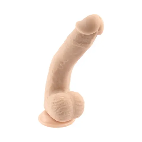 Selopa Natural Feel Flexskin Bendable Dildo with Moving Material 7 in. in Light