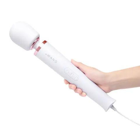 Le Wand Plug-In Vibrating Massager in White