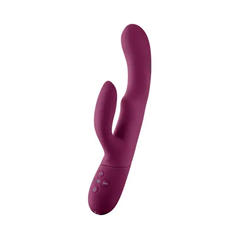 FemmeFunn Balai Rechargeable Silicone Swaying Motion Dual Stimulation Vibrator Light in Fuchsia