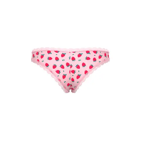 Magic Silk Sweet Treats Crotchless Boy Short with Lube Strawberry L/XL