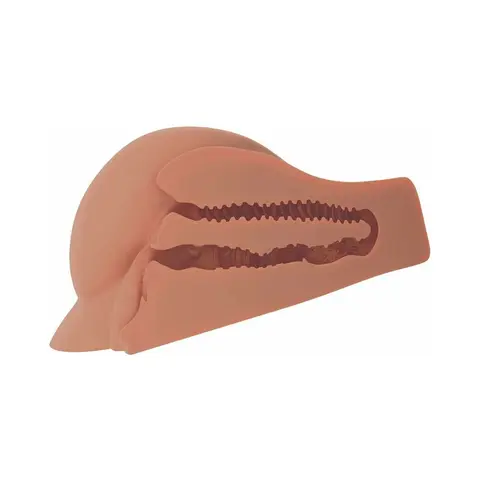 PDX Plus Perfect Ass Dual Entry Masturbator in Tan