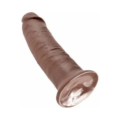 King Cock 10 in. Cock Realistic Dildo With Suction Cup in Brown