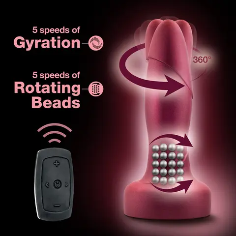 Anal Adventures Matrix Atomic Plug with Remote Martian Wine