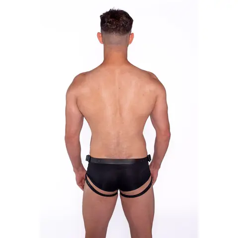 Prowler RED Leather Dong Harness L