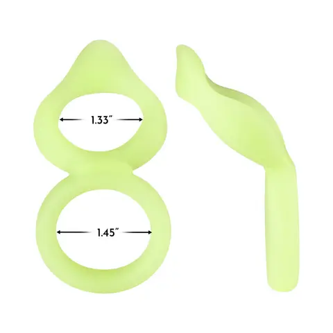 Forto F-88 Liquid Silicone Cock & Ball Ring Glow