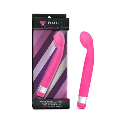 Rose Scarlet G Slimline G-Spot Vibrator in Pink