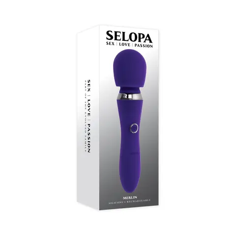 Selopa Merlin Powerful Wand Vibrator Purple