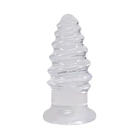 Crystal Jellies Anal Twist 5 in. in Clear