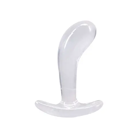 Crystal Jellies Curved Anal Trainer Set in Clear