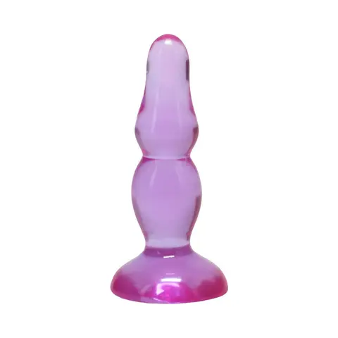 Crystal Jellies Novice Pop Plug 4 in. in Purple
