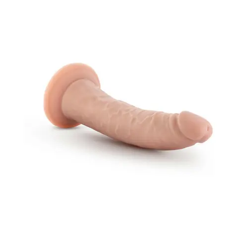 Dr. Skin Glide Realistic 7.5 in. Self-Lubricating Dildo in Beige