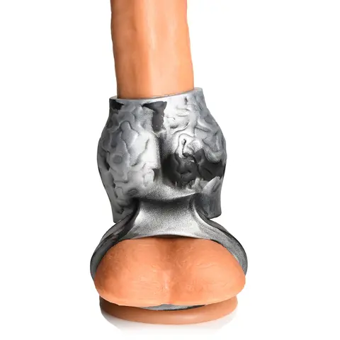 Creature Cocks Night Prowler Silicone Girth Enhancer with Ball Strap M