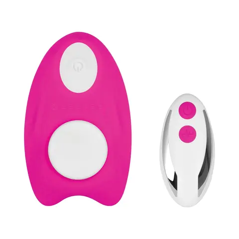 Gender X Under The Radar Rechargeable Remote-Controlled Magnetic Silicone Underwear Vibrator Pink