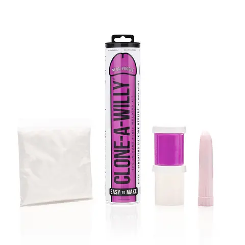 Clone-A-Willy DIY Vibrating Dildo Kit Neon Purple