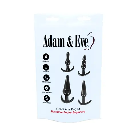 Adam & Eve 4-Piece Anal Plug Kit (Bag)