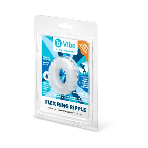 b-Vibe Flex Ring Ripple Ultra Soft Silicone C-Ring