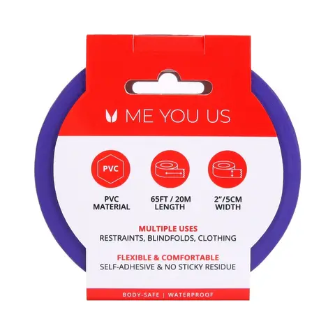 Me You Us Bound To Please Bondage Tape Restraints Purple 20m